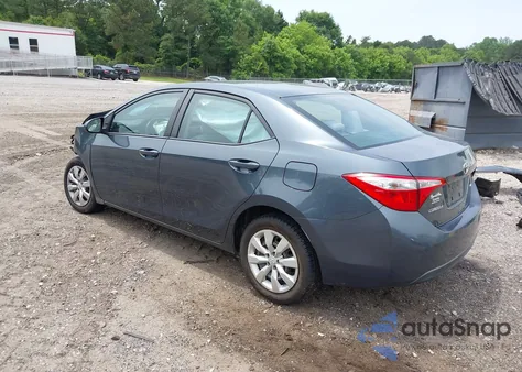 2015 Toyota Corolla Le from USA, damaged, VIN 2T1BURHE2FC282576